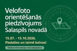 Veloorientēšanās piedzīvojums Salaspilī Salaspils novada TIC